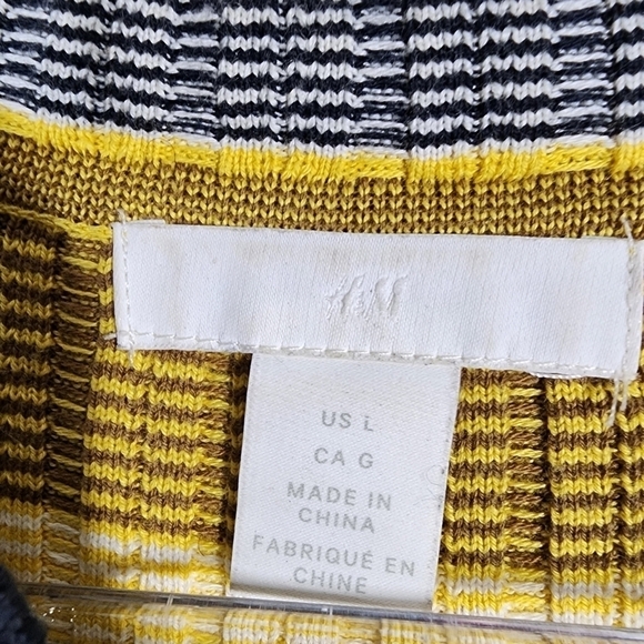 H&M STRIPED SHORT SLEEVE FORM FITTING DRESS - Picture 8 of 8